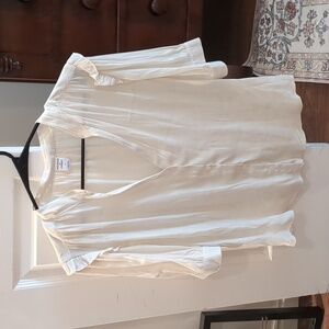 Women's ruffle short sleeve blouse